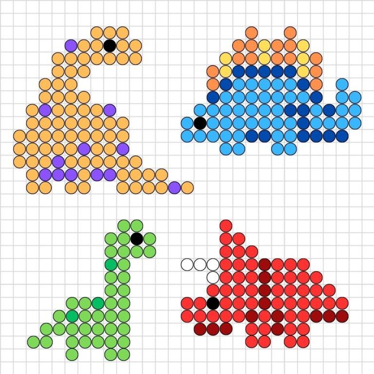 bügelperlen vorlage dino-titelbild