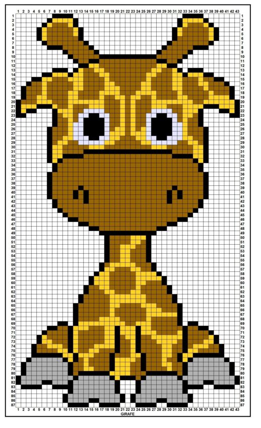 bügelperlen vorlage giraffe-titelbild