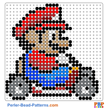bügelperlen vorlage mario kart-titelbild