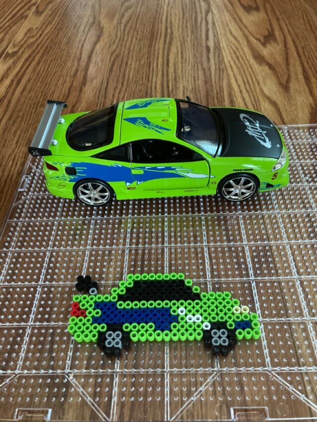 bügelperlen vorlage rennauto-titelbild