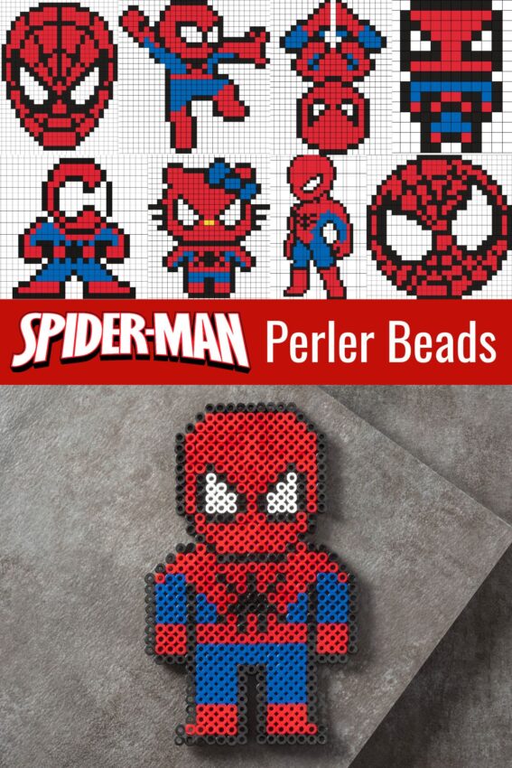 bügelperlen vorlage spiderman-titelbild